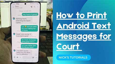 how do i print text messages from my android phone? what are the most effective ways to save and organize my texts?